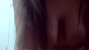 Big tits teen rides cowgirl on shaved pussy in homemade fun 😍