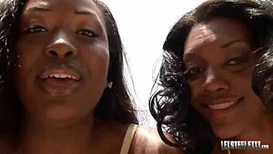 Ebony beauties Aryana Starr and Naomi Banxx take BBC Lex Steele in rough 3some action.