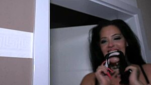 chubby german ashley cum star dominates blowbang horde!