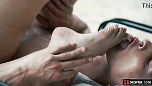 alya stark sucks monster cock then gets doggystyle fucked