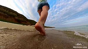 yo, follow my sandy footprints on this summer seashore, so cool! 🏖️
