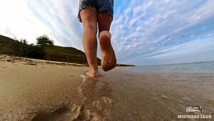 yo, follow my sandy footprints on this summer seashore, so cool! 🏖️