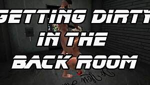 Getting dirty in the back room!