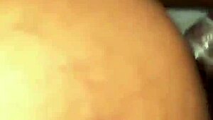 Ebony Babe Rides Monster Cock in Threesome