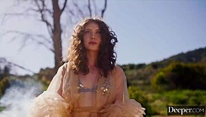 Deeper Nymphs Kylie and Sera Succumb to Michaels Charms