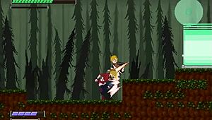 สาวบลอนด์น่ารักเย็ดกับผู้ชายในเกมอนิเมะอีโรติกใหม่