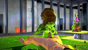 furry lizard wolf fingers human in uncensored hentai