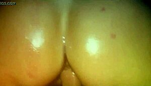 german wife gets her oiled ass fucked in massage