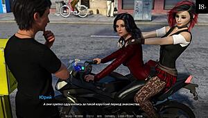 Become a rock star in this anime game by fucking naked whores