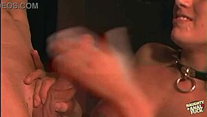 Does this brunette bimbo get ass fucked by her manager?