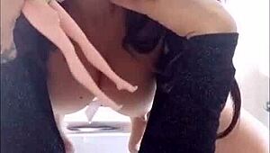 who's hotter, me or my doll with stunning fake tits?