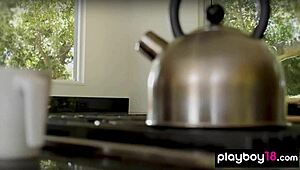 Stunning All Natural Gia Ramey Enjoys Naked Activities At The Beach