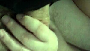wife sucking my cock with intense masked fetish