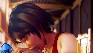 Rena Senpai's Intense Baton Action