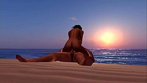 she rode her horse into the sunset