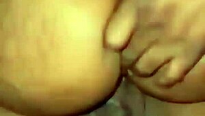 Ebony Babe Rides Monster Cock in Threesome