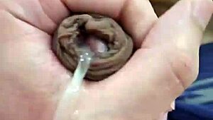 Young guy with big dick masturbating and cumming