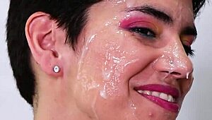 cum with pride during intense handjob and blowjob session