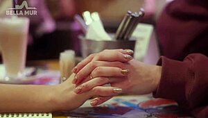 Sofia Simens picked up a girl in a bar for outdoor scissoring