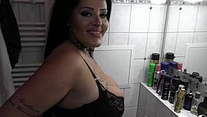 chubby german ashley cum star dominates blowbang horde!