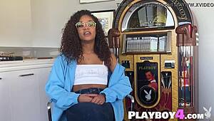 Amazing Black Teen Scarlit Scandal Dances and Flaunts Petite Frame