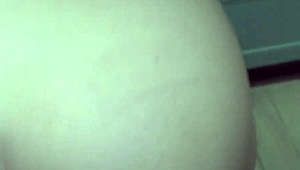 I slide a big finger into my neighbor's tight ass while she rides my cock as a lover