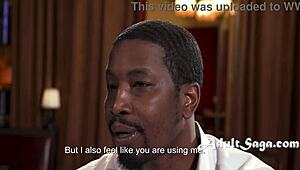 Petite Dyke Rides Her BBC Boss For His Spunk!