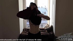 18yo Andy Teen Gaping with Rabbit Dildo