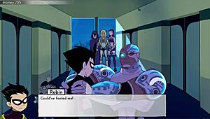 18titans episode 54 features terra in a dating game