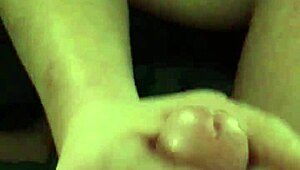 Wow! First-time prostate play as my girlfriend rubs my big hard cock!