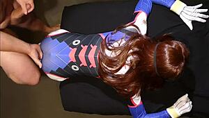 Overwatch Cosplay Tiny D.Va Moans On Thick Shaft, No Mercy!