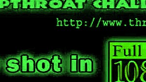 girlfriend deeply sucks friend's big cock in hardcore blowjob