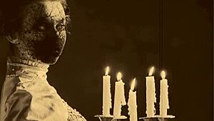 Old school Halloween-themed video