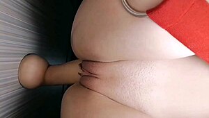 Watch my pussy squirt twice while I jerk off with a dildo?