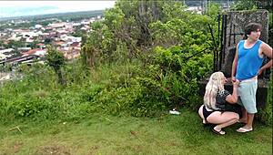 Câmera do Parque Flagra Casal Fodendo em Público com Estilo