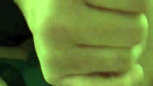 Wow! First-time prostate play as my girlfriend rubs my big hard cock!