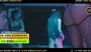 Blonde Babe Interacts With Black-Haired Companion At Ggmansion