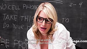 I can’t believe detention turned into a reverse gangbang by curvy milfs on my teen ass.