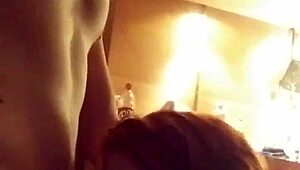 She loves sucking that big dick deepthroat style!