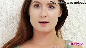 Super Cute Teen Reveals Amazing Body at Casting