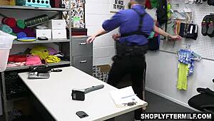 Kayla Paige indulges in a steamy encounter with a well-endowed officer
