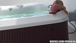 mofos - megan gets wet while spied on in bath