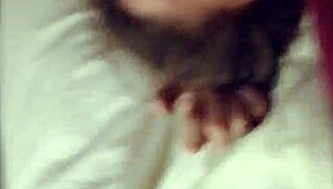 My girlfriend with big monster cock action