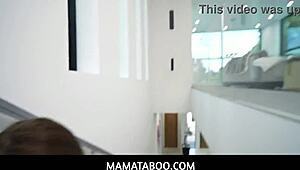 perfect stepmom kenzie love begs for stepson's big cock help