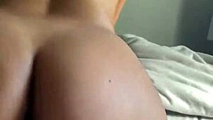 The latina teen couple starts the day with bent over doggystyle on a monster cock.