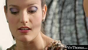 Blonde asks, 'Want to cum?'