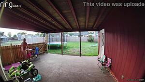 Wife Sucking and Fucking into Creampie in Broad Daylight