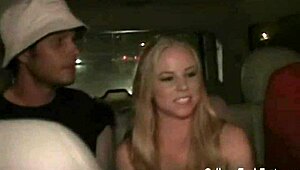 Horny couple escapes to their party for a wild sex scene