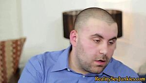 Pornstar Takes CUMSHOT From Monster Cock!