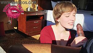 Beautiful Woman Films for the First Time